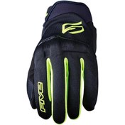 Resim FİVE FIVE GLOVES GLOBE BLACK-FLUO-YELLOW 