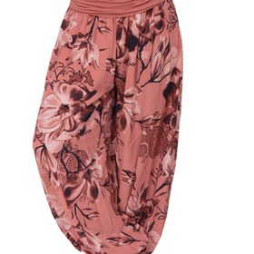 Resim Boho Floral Print Ruched Harem Pants, Casual Bohemian Pants For Spring & Summer, Women's Clothing 