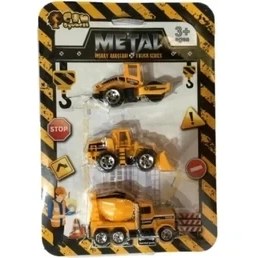 Resim Can Oyuncak Oyuncak Metal 3'lü Inşaat Seti 