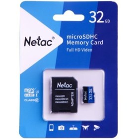 Resim Netac 32gb Micro Sdhc U1/c10 Nt02p500stn-032g-r Up To 80mb/s , Sd Adapter 