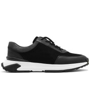 Resim Derimod Erkek Siyah Kalın Tabanlı Bağcıklı Süet Deri Sneaker 25SFD694610 
