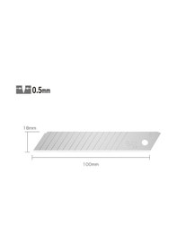 Resim Olfa Lbd-50 Standart Çift Segmentli Geniş Maket Bıçağı Yedeği 50 