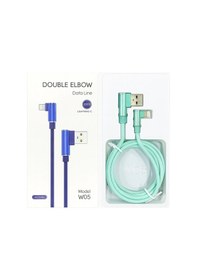 Resim W05 Lightning To Usb Hızlı Şarj Ve Data Kablosu 1 Metre Apple Uyumlu iPhone Şarj Kablosu 