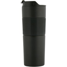 Resim Gen Promosyon French Press Paslanmaz Çelik Termos (500 ml) - Siyah 