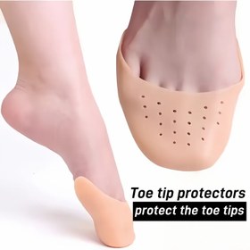 Resim Yumuşak Nefes Alabilen Silikon Parmak Koruyucular - Kaymaz Bale Ayakkabı Kılıfları, Pointe, Flamenko ve Dans İçin Parmak Koruma - Profesyonel/Başlangıç Düzey Baleciler için Yastıklı Ayak Koruyucu, Esnek Ayak Kapağı, Dayanıklı Malzeme 