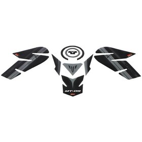 Resim Gp Kompozit Yamaha Mt-09 2013-2016 Uyumlu Tank Pad Seti Siyah (531298029) 
