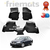 Resim Jetta 3D Havuzlu Paspas 2005-2010 Arası Siyah N11.21584 