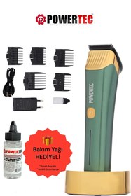 Resim Powertec TR-9700 Profesyonel Type-C Şarjlı Saç Sakal Tıraş Makinesi 