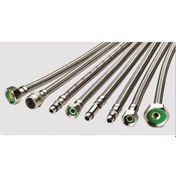 Resim Çelik Flex Su Bağlantı Hortumu Branşman 3-8X3-8 90 Cm 