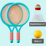 Resim Sevimli Şeker Renk Eşleştirme Badminton Raketi Kapalı ve Açık Hava Eğlence Spor Tenis Raketi Seti, Ebeveyn-Çocuk Etkileşimli Oyun Aktivite Oyuncakı Noel, Cadılar Bayramı Hediyesi 