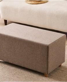 Resim Favora Urla Puf - Kahverengi Kahverengi 