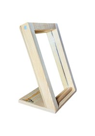 Resim Doğal ahşap Mini Masa Makyaj aynası masa üstü ayna sabit ayaklı 