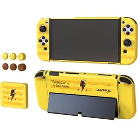 Resim Nintendo Switch Oled Koruma Kılıf Seti Pokemon Desenli Koruyucu 