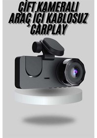 Resim Araç İçi Dikiz Kamerası Sürüş Kaydedici 3 Lensli Dvr Kamera - Emt 