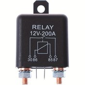 Resim 12V 200A Otomotiv Rölesi - Yüksek Akım 4 Pinli Marş Rölesi Çift Pil İzolasyonu İçin, Aküsüz Araç Kamyon Motor Ağır Vasıta Marş Rölesi - Çeşitli Araç Serileri İçin Evrensel Uyumluluk 