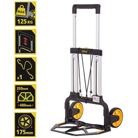 Resim Stanley Fatmax FX706 125 KG Profesyonel Katlanır El Arabası 