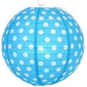Resim Kağıt Fener Mavi Puantiyeli Kağıt Fener Mavi Puantiyeli 
