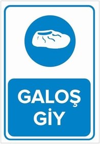 Resim Beyaz Galoş Giy Baskılı Levha 