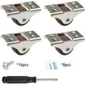 Resim Sunshine022 4 Adet Xahpower Endüstriyel Pürüzsüz Dönen Dayanıklı Polyüretan Caster Seti 