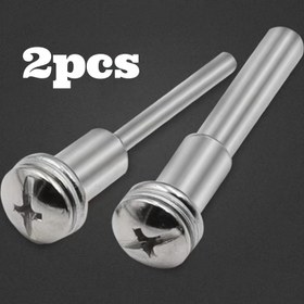 Resim 2 adet Yüksek Hızlı Çelik Testere Bıçağı Mili, 3.17/6mm Çap, Ahşap ve Metal İşleri için Kilit Pimi ile 