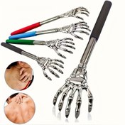 Resim 1 Adet Ayarlanabilir Paslanmaz Çelik Sırt Kaşıyıcı, Katlanır Pençeli, Ergonomik Tutma Yeri, Çoklu Renk Seçenekleri (Kırmızı, Mavi, Yeşil, Siyah), Taşınabilir Tasarım ile Masaj ve Kaşıntı İçin Uzatılabilir Sırt Kaşıyıcı 