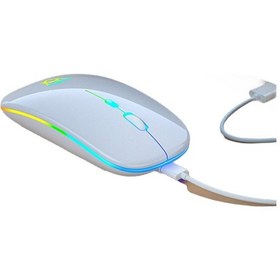 Resim Jingyi Ultra İnce Rgb 2.4g Kablosuz Sessiz Mouse 