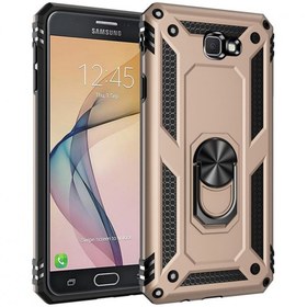 Resim Samsung Galaxy J7 Prime Kılıf Military Armor Yüzüklü Standlı Tank Zırhlı Silikon 