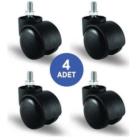 Resim 4 Adet Ec05Gmkm50. Oynak Civatalı Mobilya Tekerleği Koltuk 