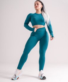 Resim Genel Markalar Push-up Detaylı Toparlacıyı Koyu Petrol Tayt 