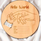 Resim Kendinden Yapılmış Ahşap Doğum İzleri Anı - İsim, Tarih, Ağırlık, Zaman, Uzunluk ile Özel El İzi - İdeal Anneler Günü Hediyesi, Aile Hafızası Anı ve Tatil Süsü, Festiv Hediye Aracı|Özel Anı|Dayanıklı Ahşap Çerçeve, Aksesuarlar 