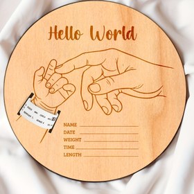 Resim Kendinden Yapılmış Ahşap Doğum İzleri Anı - İsim, Tarih, Ağırlık, Zaman, Uzunluk ile Özel El İzi - İdeal Anneler Günü Hediyesi, Aile Hafızası Anı ve Tatil Süsü, Festiv Hediye Aracı|Özel Anı|Dayanıklı Ahşap Çerçeve, Aksesuarlar 