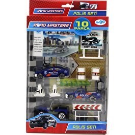 Resim Die Cast 10 Parça Polis Seti 