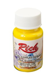 Resim Rich Opak Kumaş Boyası 50 Cc. 3001 Güneş Sarı 