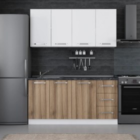 Resim Evim 165 Cm Mutfak Dolabı Beyaz Dore 165-D1 