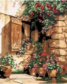 Resim wombhobby Bahar Çiçekleri Sayılarla Boyama Seti 80x100 Cm Çerçevesiz RULO ( Kasnaksız ) 