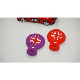 Resim DK Tuning Mini Cooper Clubman Countryman R56 Silikon Anahtar Kırmızı Mor Kılıf Seti 