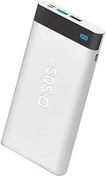 Resim SBS 10.000mAh LED 1A+21A MUSB+TYPE-C Pocket Taşınabilir Şarj CihazıBeyaz 