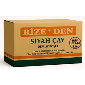 Resim Rize'den Çay Demlik Poşet 40.gr 100 Adet 