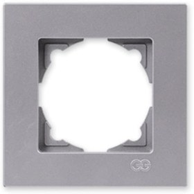 Resim Elektrikmalzemelerim Günsan Eqona M. Gümüş Tekli Çerçeve 