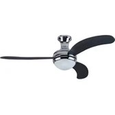 Resim Kaşkar Aydınlatmalı 3 Kanatlı Krom Uzaktan Kumandalı Tavan Vantilatörü SPV52-3-1L 