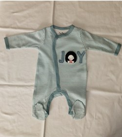 Resim Egişbaby Erkek Bebek Joy Nakışlı Tulum Açık Mavi 