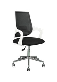 Resim Bürocci Enzo White Fileli Çalışma Koltuğu-Siyah File-2376A0541 