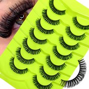 Resim 7 Çift Kalın Rus Hacimli Kıvrık Kirpikler, 3D Kabarık Yeniden Kullanılabilir Kirpikler, Karışık Uzunluklar, Başlangıç Dostu DD Kıvırma Stili, Şerit Kirpik Uzatması D Bukle Sahte Vizon Kirpikler, Müzik Festivali, Okula Dönüş Sezonu 