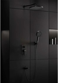 Resim Armour Armatür Ankastre Gömme Duş Seti Siyah Siyah 