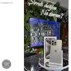 Resim Apple iPhone 15 Pro Max İkinci El YD | 256 GB | Natürel Titanyum 