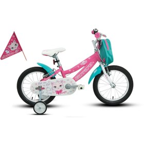 Resim Carraro Moggy - 16 Jant Alüminyum Çocuk Bisikleti - Pembe Beyaz Turkuaz 