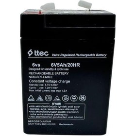 Resim 6v 5ah Fener Pili Standart Boyut, Yüksek Verim 