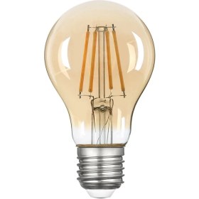 Resim E27 Heka Rustik LED Filamanlı Ampul 6W 2500k Gün Işığı A60 Duy Tipi Enerji Tasarruflu 