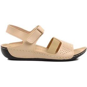 Resim Ayakmod 16.047 Bej Kadın Sandalet 001 