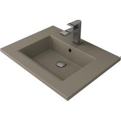 Resim Bocchi Milano Etajerli Lavabo 60 Cm Mat Kaşmir 1161-011-0126 